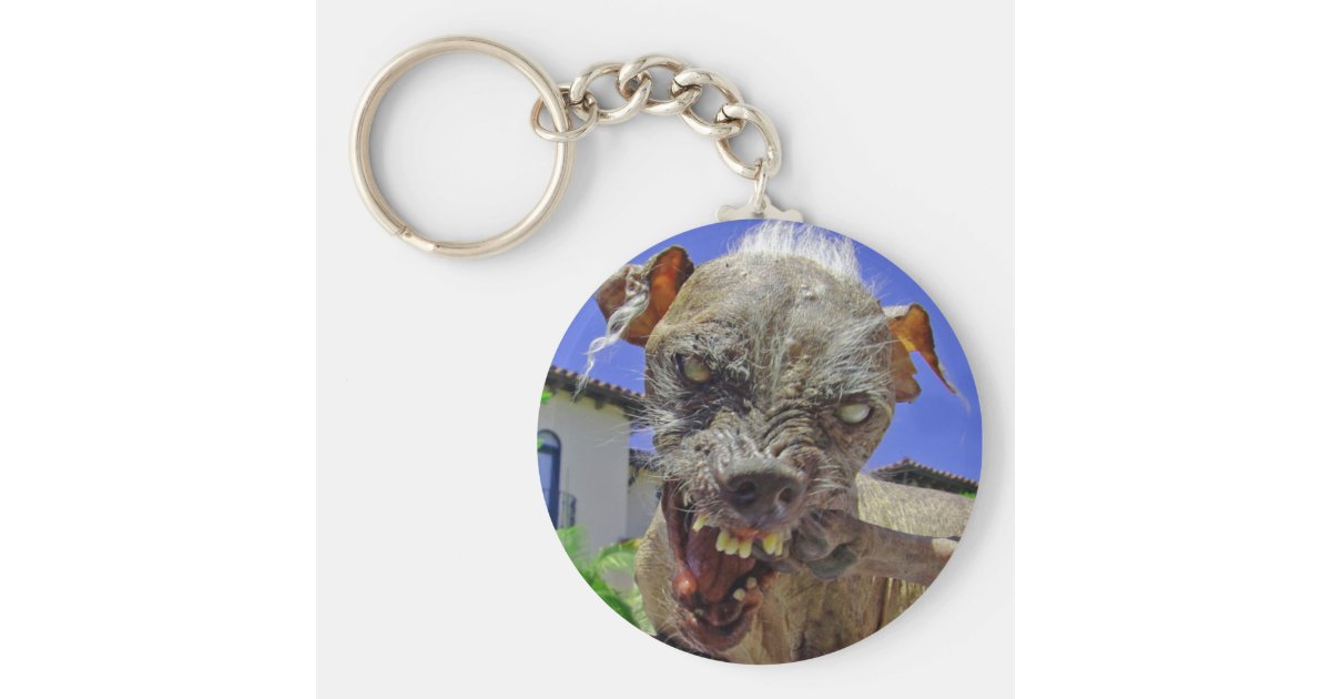 世界で最も醜い犬 キーホルダー Zazzle Co Jp