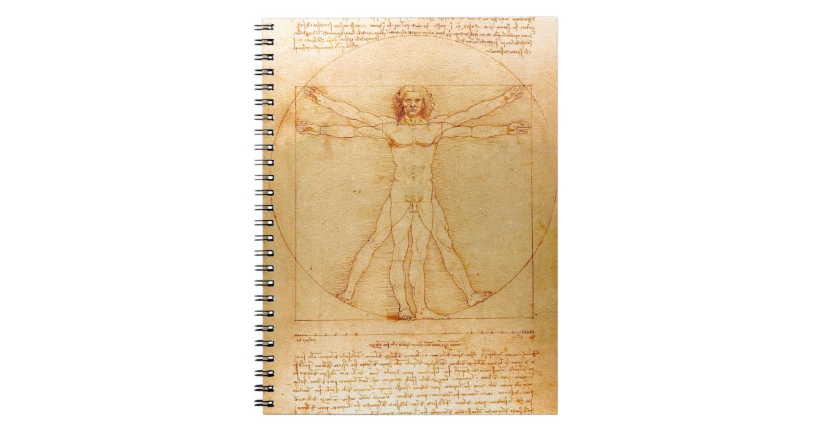 人間の解剖学 レオナルド ダ ヴィンチ著vitruvianの人 ノートブック Zazzle Co Jp