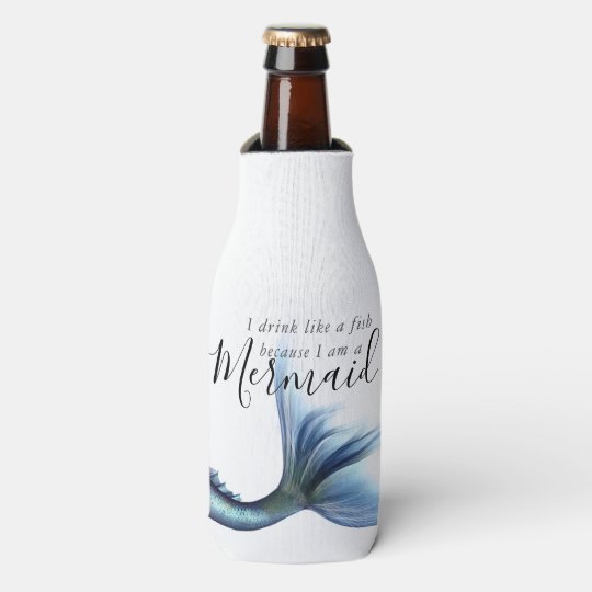 人魚のひいさまが魚のように飲む アダルト飲料 ボトルクーラー Zazzle Co Jp