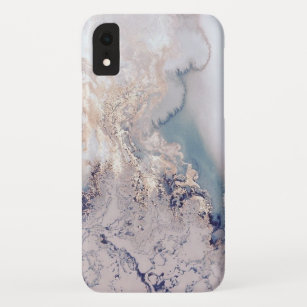 青い 大理石iphoneケース Zazzle Co Jp