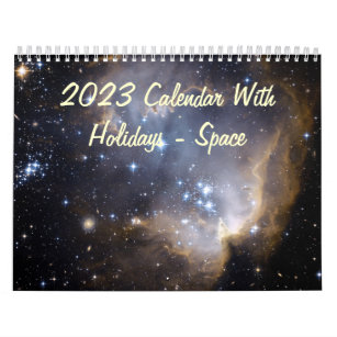 宇宙カレンダー 壁掛けカレンダー Zazzle Co Jp