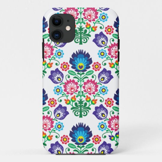 伝統的なポーランドの花の民俗刺繍パターン Case Mate Iphoneケース Zazzle Co Jp