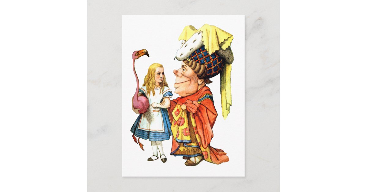 公爵夫人のア教えリス フラミンゴ クロケー ポストカード Zazzle Co Jp 公爵夫人のア教えリス フラミンゴ クロケー ポストカード Zazzle Co Jp