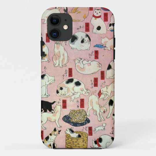 其のまま地口猫飼好五十三疋の の中の 国芳猫 2 Kuniyoshi Ukiyo E Case Mate Iphoneケース Zazzle Co Jp