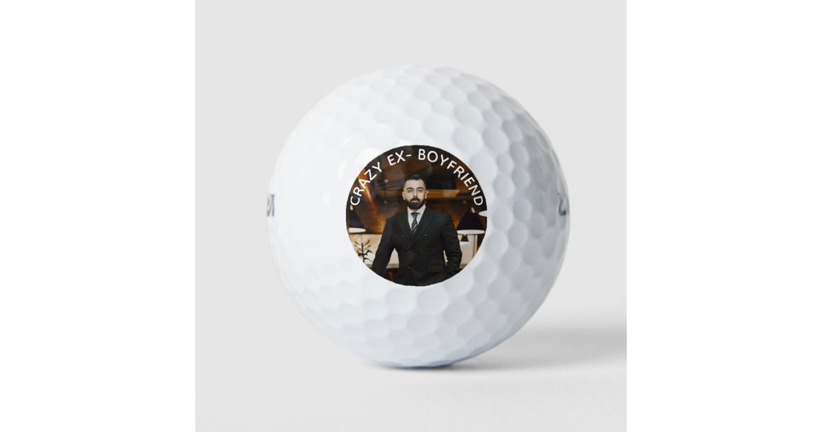 写真おもしろいの元熱狂する彼氏ゴルフボール ゴルフボール Zazzle Co Jp