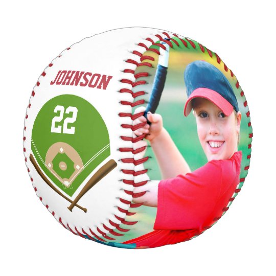 写真名前および数で野球を飾って下さい 野球ボール Zazzle Co Jp