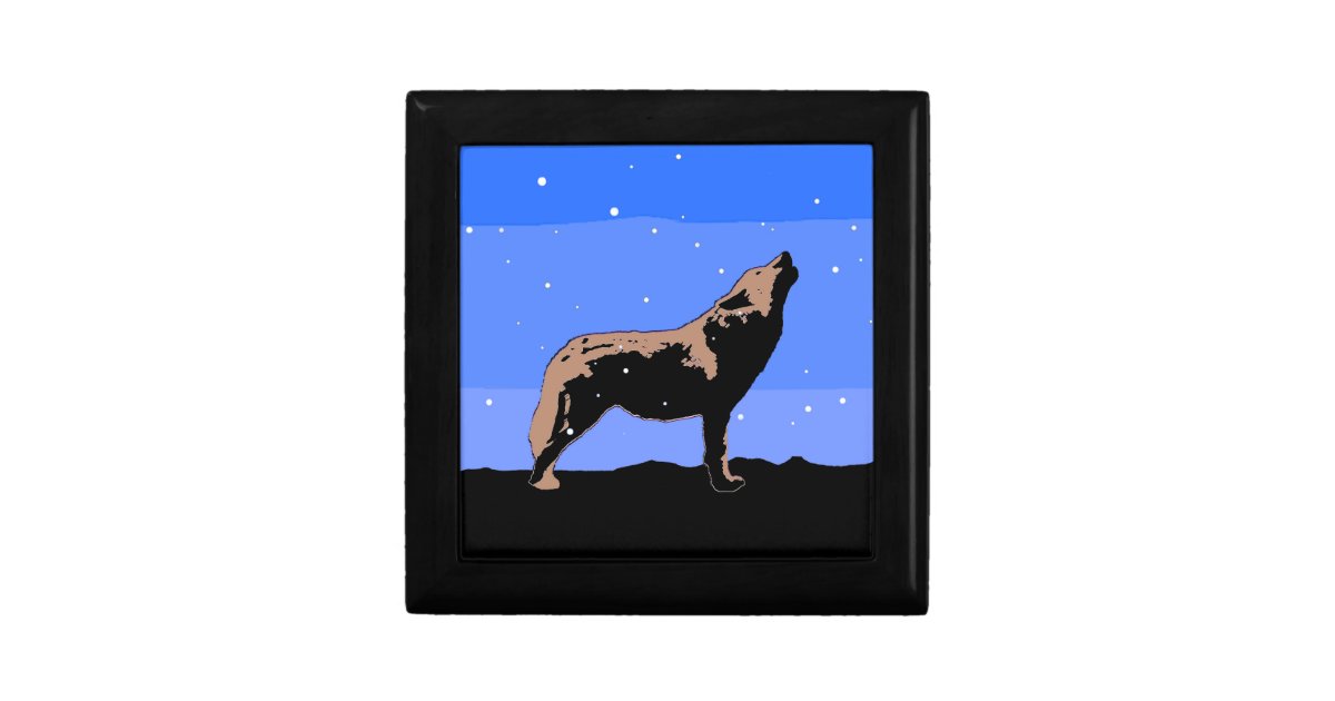 冬のハウリングウルフ オリジナル野生生物芸術 ギフトボックス Zazzle Co Jp 冬のハウリングウルフ オリジナル野生生物芸術 ギフトボックス Zazzle Co Jp