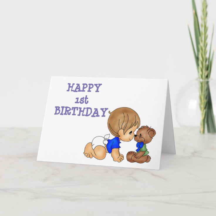 初誕生日おめでとうございます 特別男の赤ちゃんカード カード Zazzle Co Jp 初誕生日おめでとうございます 特別男の赤ちゃんカード カード Zazzle Co Jp