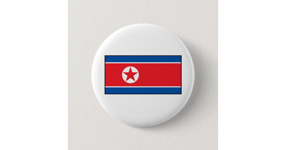 北朝鮮の旗 缶バッジ Zazzle Co Jp