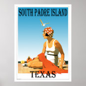 レトロvaraderoのビーチのキューバのヴィンテージの年代 ポスター Zazzle Co Jp