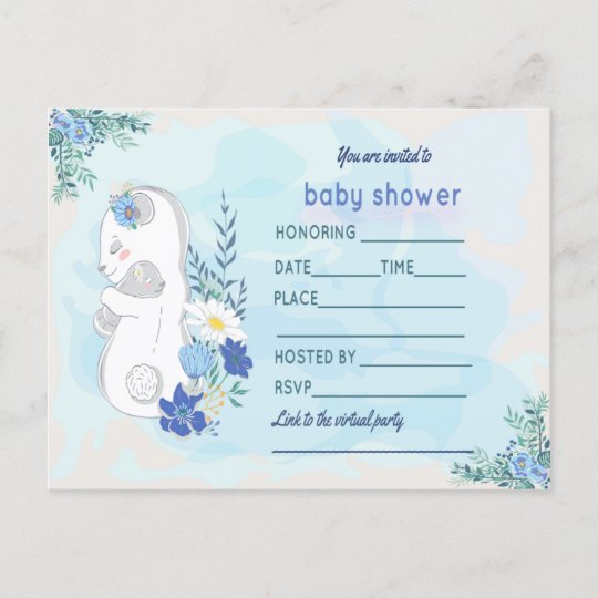 可愛いモグラ家族の愛 インビテーションポストカード Zazzle Co Jp