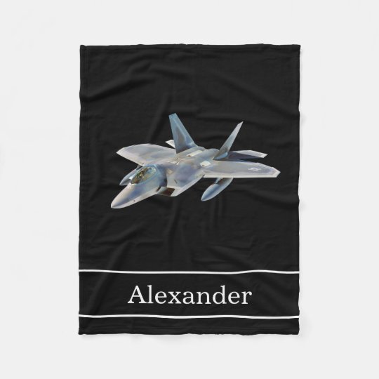 名前のf22猛禽の戦闘機 フリースブランケット Zazzle Co Jp