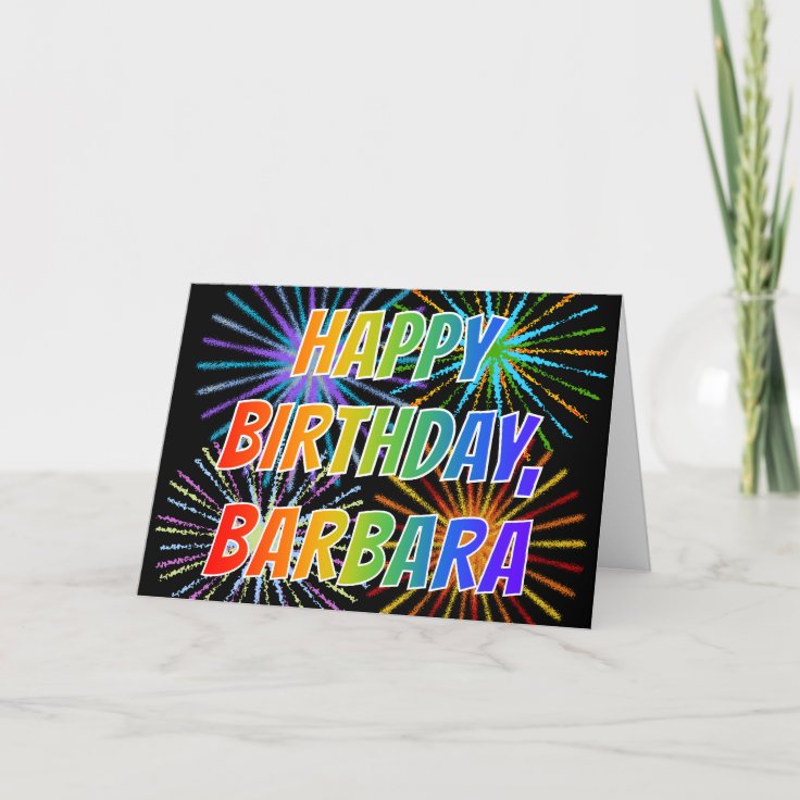 名 Barbara おもしろい ハッピーバースデー カード Zazzle Co Jp