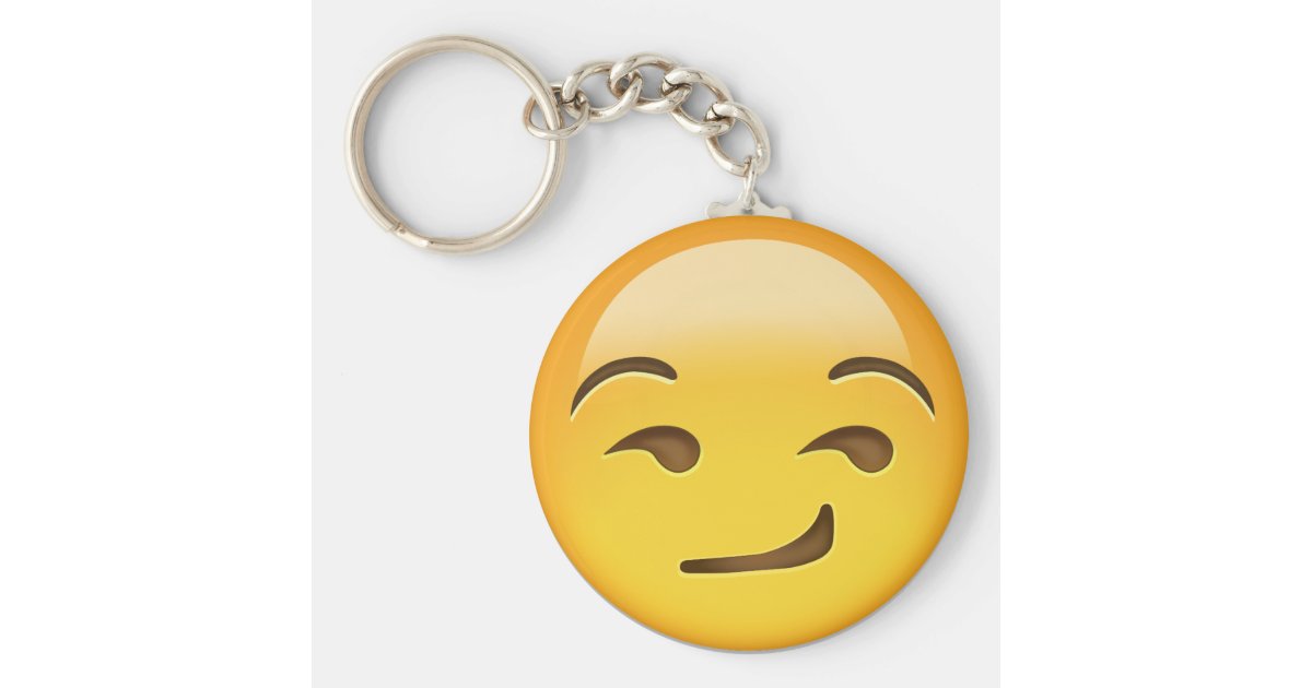 嘲笑の顔emoji キーホルダー Zazzle Co Jp