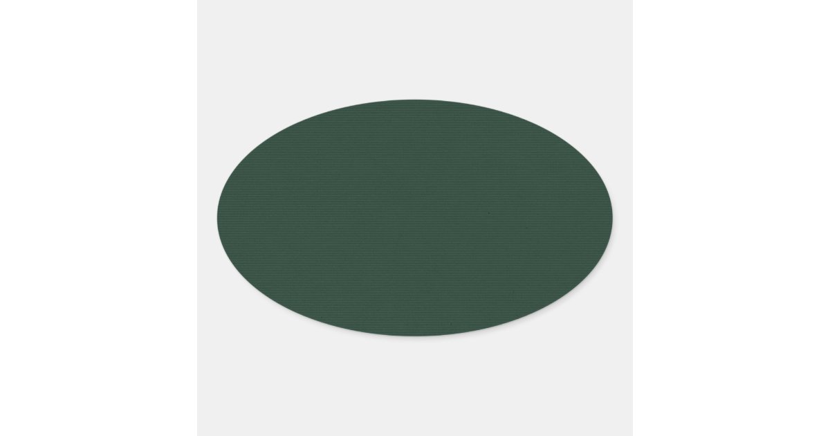 固体緑の暗くかび臭い深緑色の背景te 楕円形シール Zazzle Co Jp