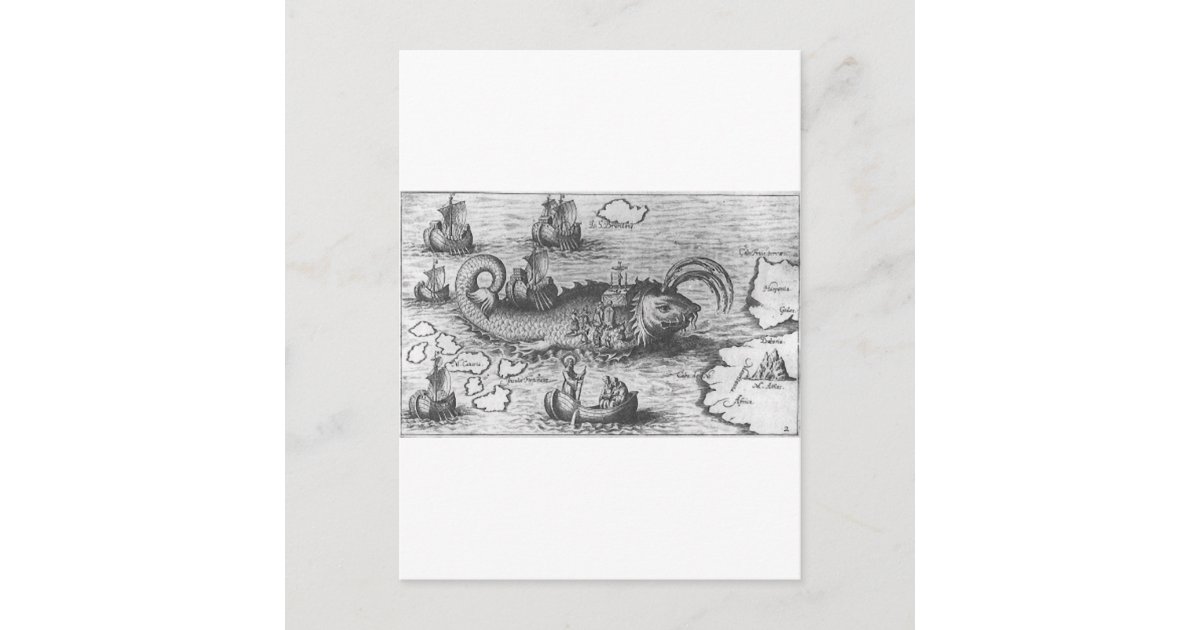 地図モンスターかシーサーペント ポストカード Zazzle Co Jp 地図モンスターかシーサーペント ポストカード Zazzle Co Jp