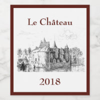 城フランスの ワインラベル | Zazzle.co.jp