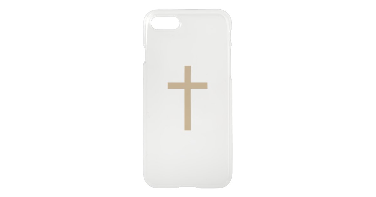 基本的なキリスト教の十字の金比率錆ついたブラウン Uncommon Iphoneケース Zazzle Co Jp