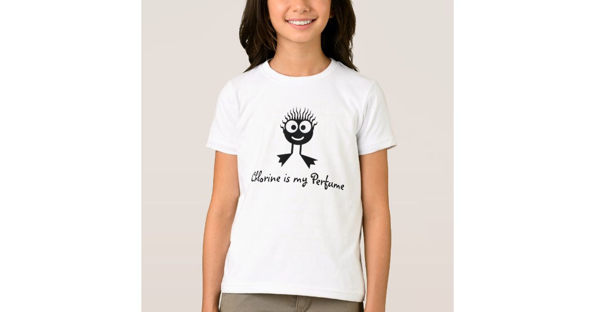 塩素は私の香水 黒いキャラクターです Tシャツ Zazzle Co Jp