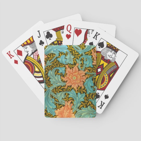 壁紙デザイン 独身のstem By William Morris トランプ Zazzle Co Jp