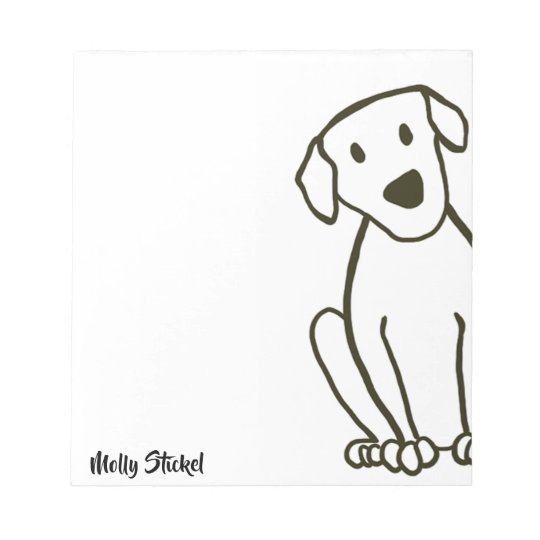 大きい実験室犬のメモ帳 ノートパッド Zazzle Co Jp