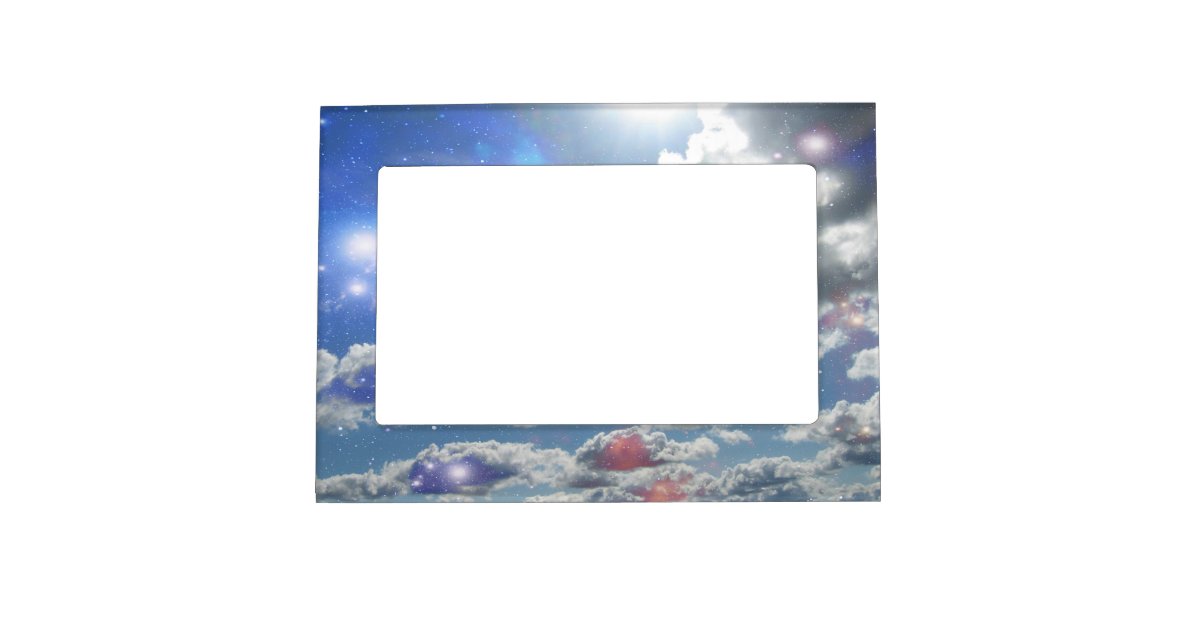 天の雲 マグネットフレーム Zazzle Co Jp