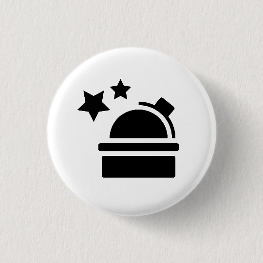 天文学のピクトグラムボタン 缶バッジ Zazzle Co Jp