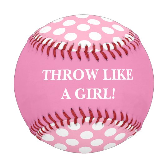 女の子のピンクの野球のような投球 野球ボール Zazzle Co Jp