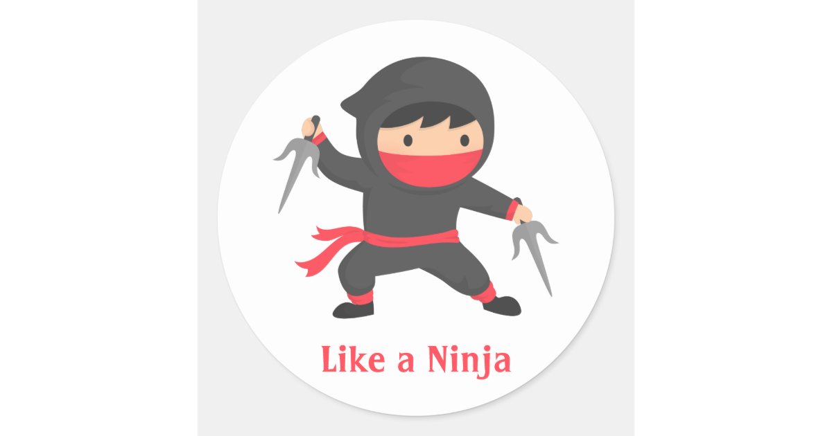 子供へsaiの武器を持つかわいい忍者の男の子 ラウンドシール Zazzle Co Jp 子供へsaiの武器を持つかわいい忍者の男の子 ラウンドシール Zazzle Co Jp
