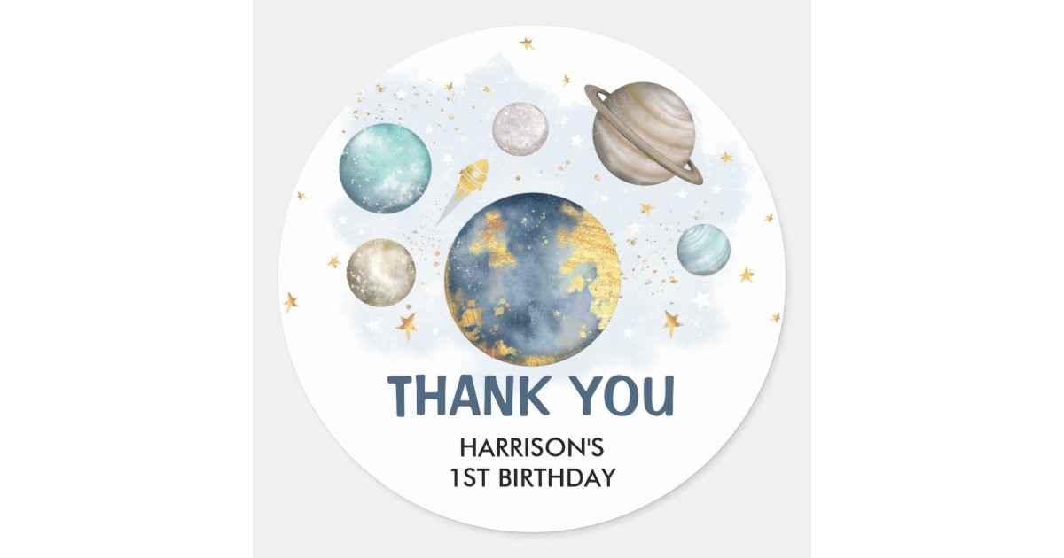 宇宙銀河系プラネツムーンスターズ男の赤ちゃん誕生日 ラウンドシール Zazzle Co Jp 宇宙銀河系プラネツムーンスターズ男の赤ちゃん誕生日 ラウンドシール Zazzle Co Jp