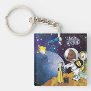 望遠鏡 宇宙キーホルダー Zazzle Co Jp