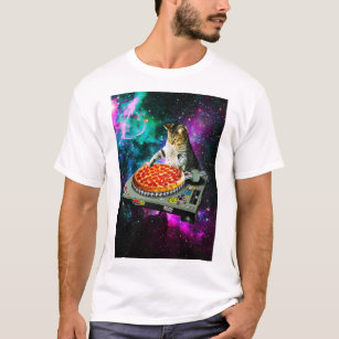 宇宙 猫tシャツ Tシャツデザイン Zazzle Co Jp