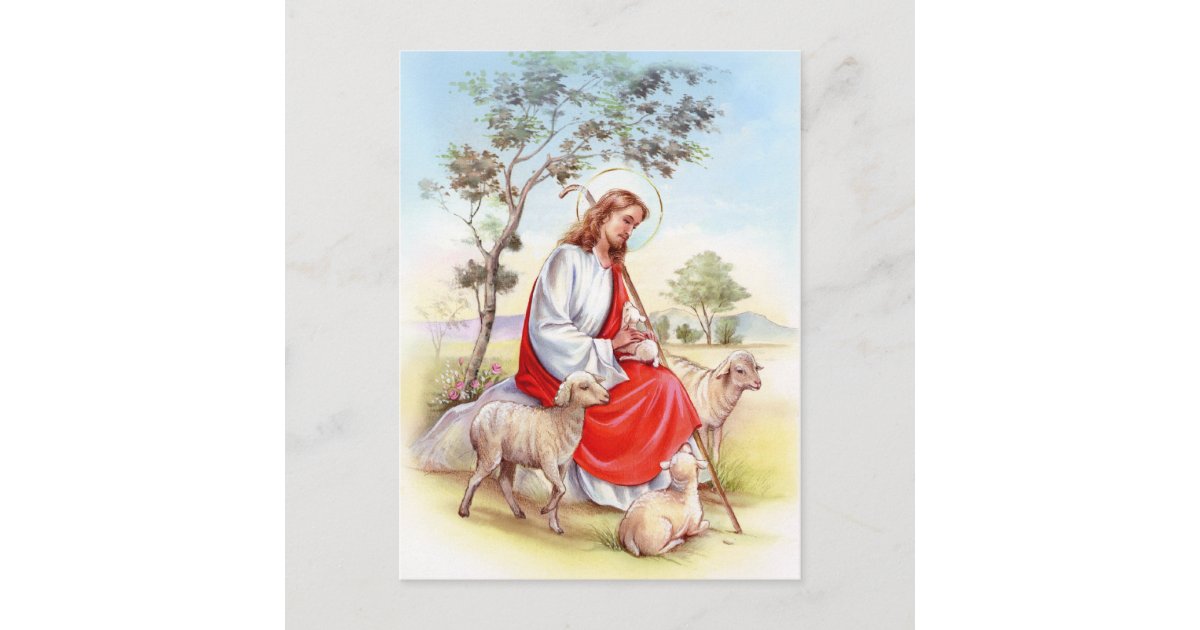 宗教ヴィンテージイースター イエス キリスト羊飼い シーズンポストカード Zazzle Co Jp 宗教ヴィンテージイースター イエス キリスト羊飼い シーズンポストカード Zazzle Co Jp