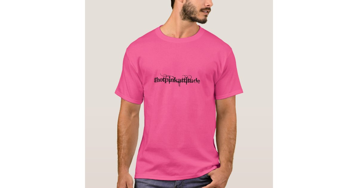 実質のメンズウェアのショッキングピンクの Tシャツ Zazzle Co Jp