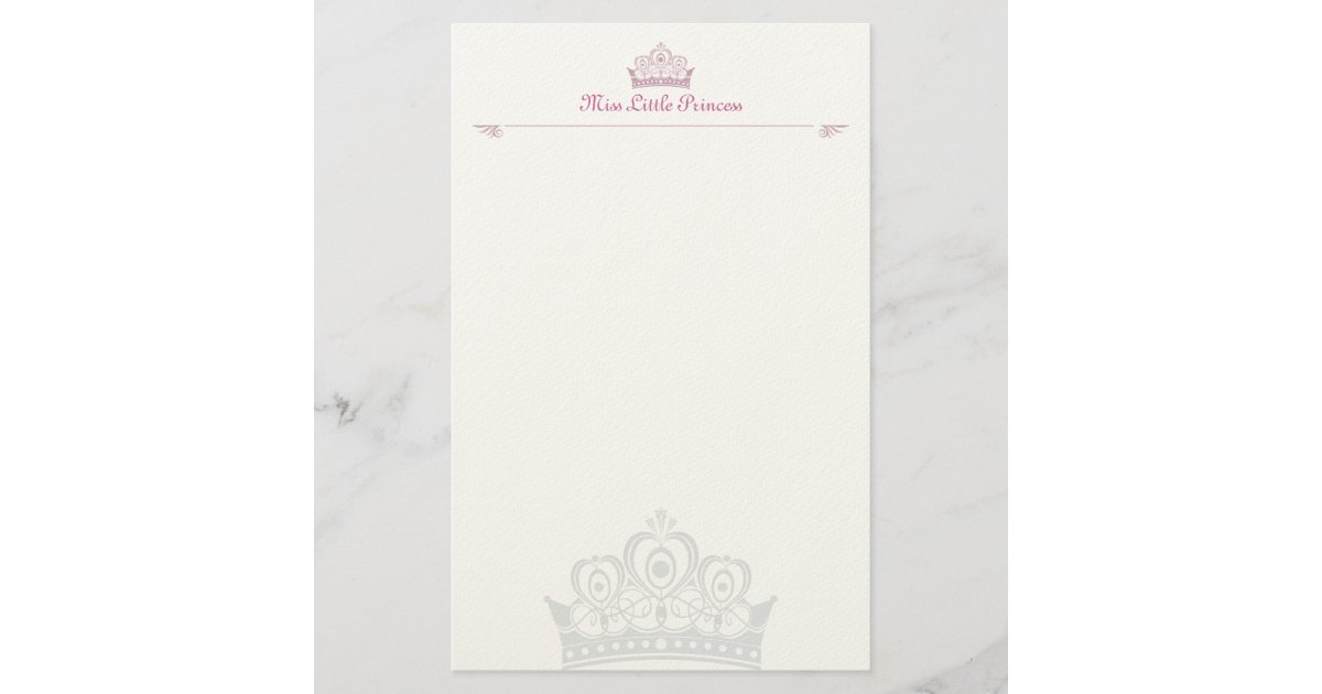 小さいプリンセスのパーソナライズなノート紙 便箋 Zazzle Co Jp