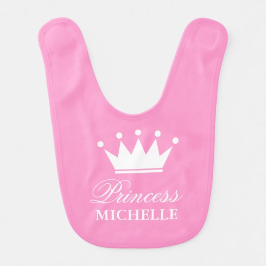 小さい女の赤ちゃんのためのピンクの王女の王冠のベビー用ビブ ベビービブ Zazzle Co Jp 小さい女の赤ちゃんのためのピンクの王女の王冠のベビー用ビブ ベビービブ Zazzle Co Jp