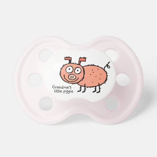 少しpiggie かわいい漫画のコブタ おしゃぶり Zazzle Co Jp