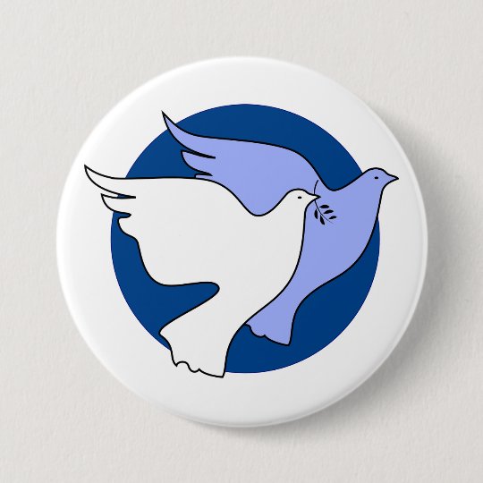 平和のための2羽の白い鳩 缶バッジ Zazzle Co Jp 平和のための2羽の白い鳩 缶バッジ Zazzle Co Jp