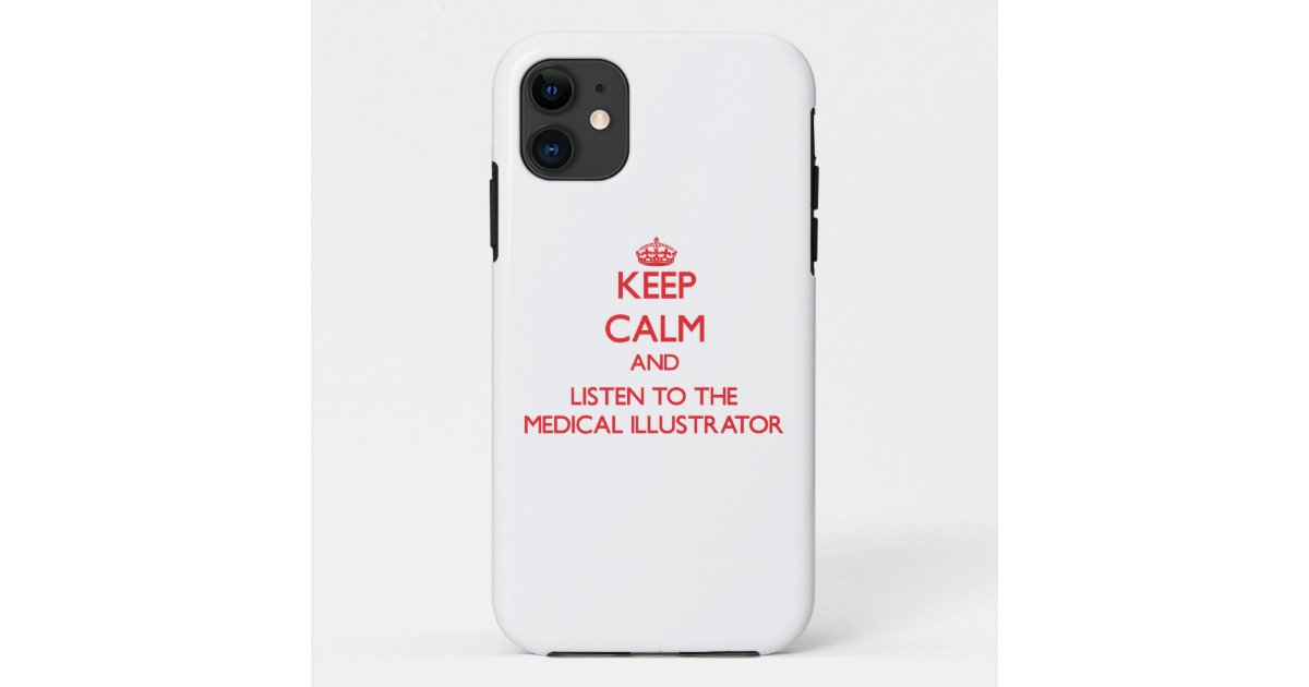 平静を保ち 医学のイラストレーターに聞いて下さい Case Mate Iphoneケース Zazzle Co Jp