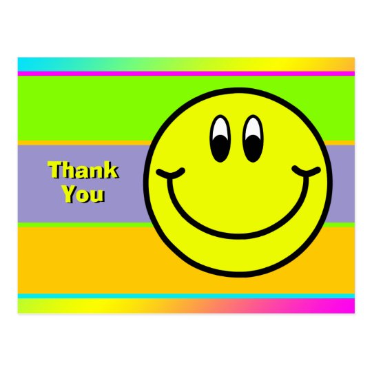 幸せな微笑の顔emojiは郵便はがき感謝していしています ポストカード Zazzle Co Jp
