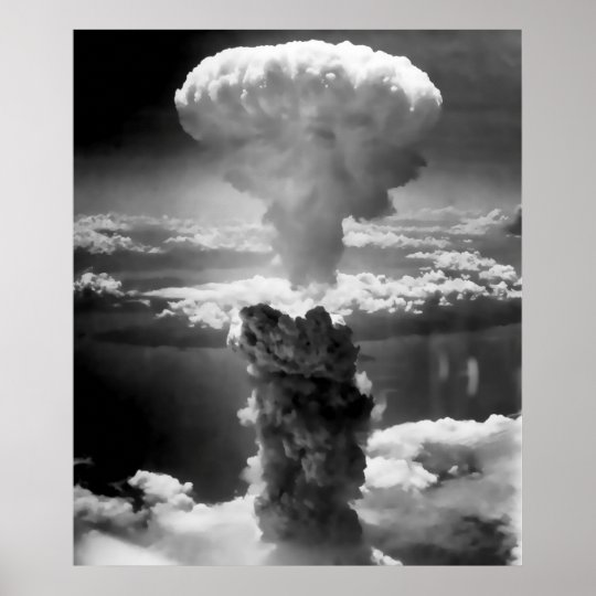 広島1945年上のきのこ雲 ポスター Zazzle Co Jp