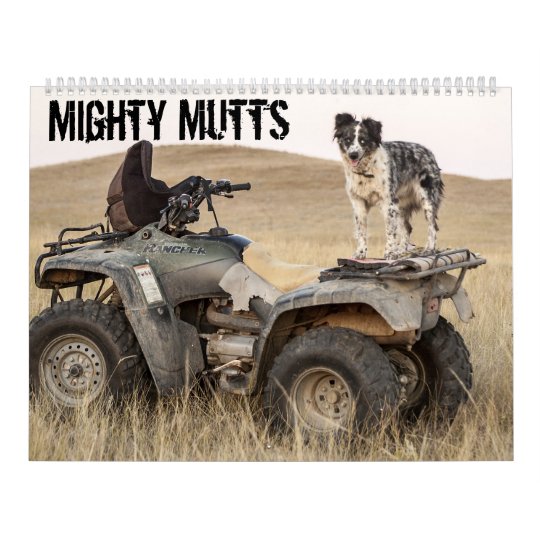 強大な雑種犬の能動態犬 カレンダー Zazzle Co Jp