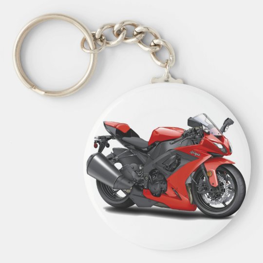 忍者の赤のバイク キーホルダー Zazzle Co Jp