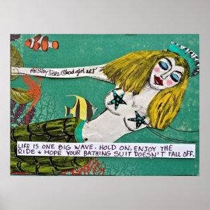 人魚 芸術ポスター プリント Zazzle Co Jp