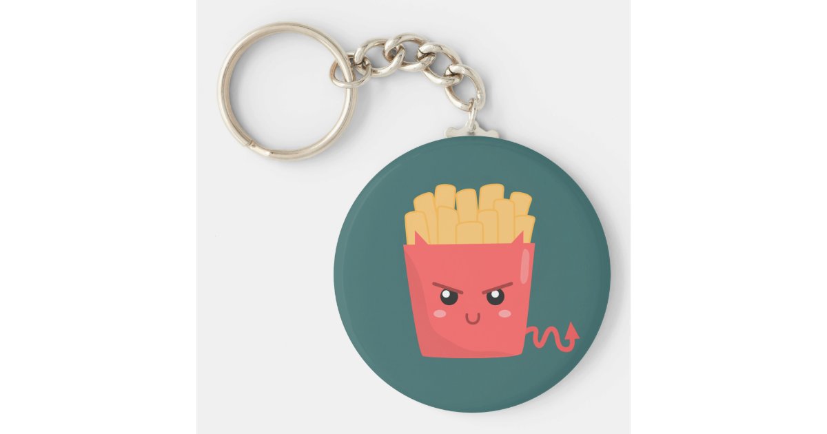 悪しかしかわいいのフライドポテト キーホルダー Zazzle Co Jp