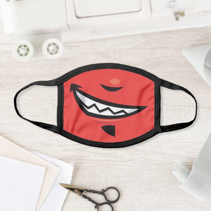 悪魔のようにニヤニヤ笑うマウス顔マスク マスク Zazzle Co Jp