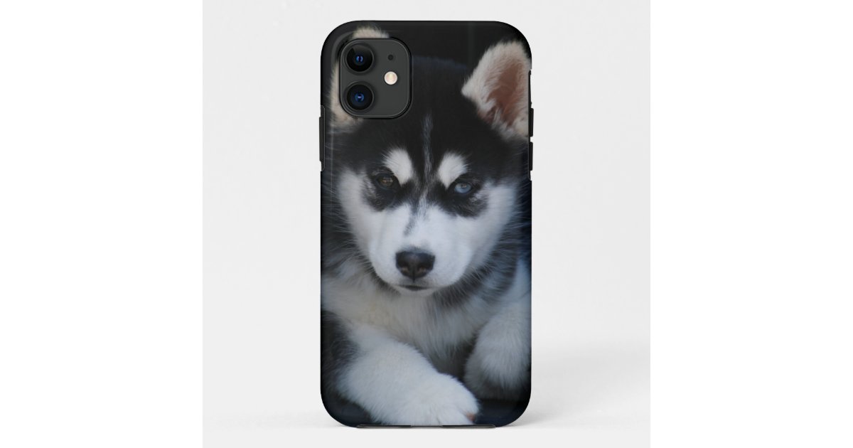 愛らしいシベリアンハスキーのそり犬の子犬 Case Mate Iphoneケース Zazzle Co Jp