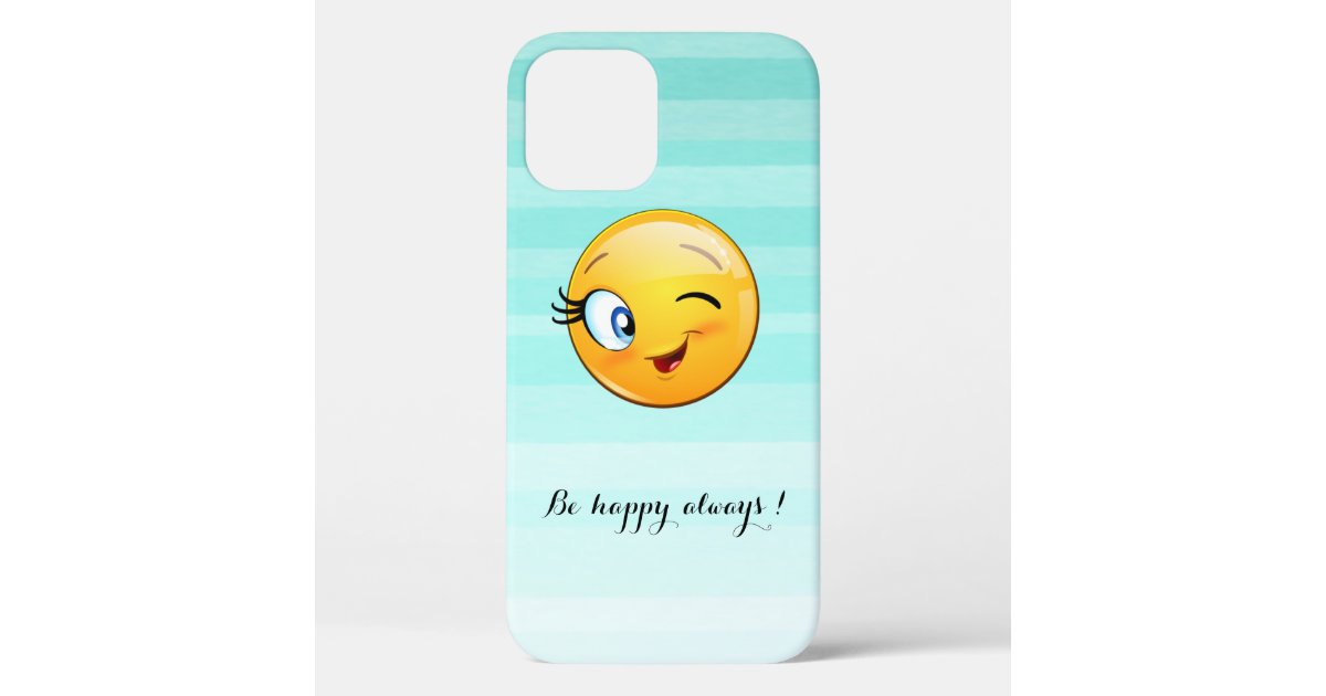 愛らしい瞬き絵文字の顔 ベー Case Mate Iphoneケース Zazzle Co Jp