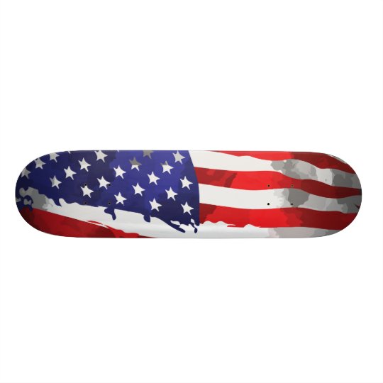 愛国的アメリカ国旗赤白青usa スケートボード Zazzle Co Jp