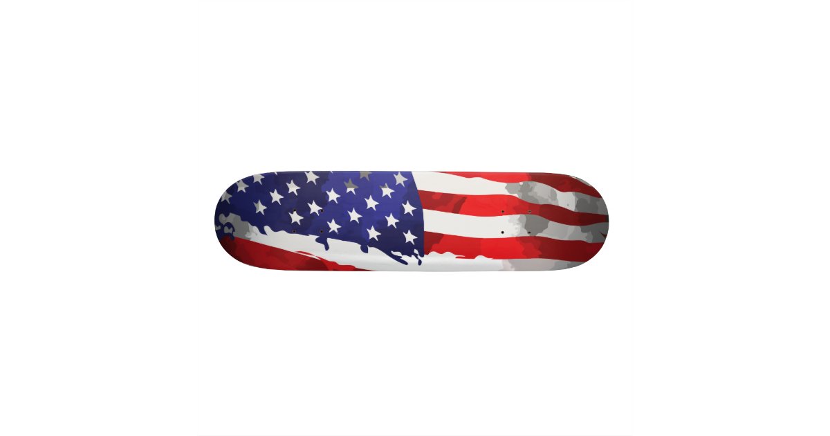 愛国的アメリカ国旗赤白青usa スケートボード Zazzle Co Jp